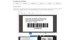Desktop Screenshot of barcodesoftware.me