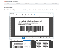 Tablet Screenshot of barcodesoftware.me